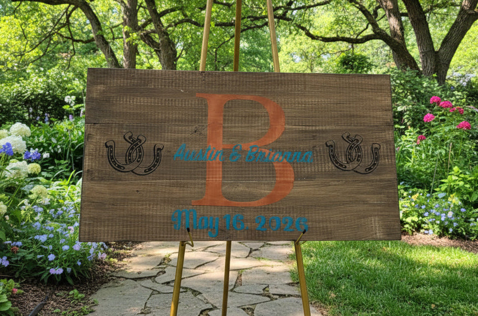 Custom wedding & reception signs