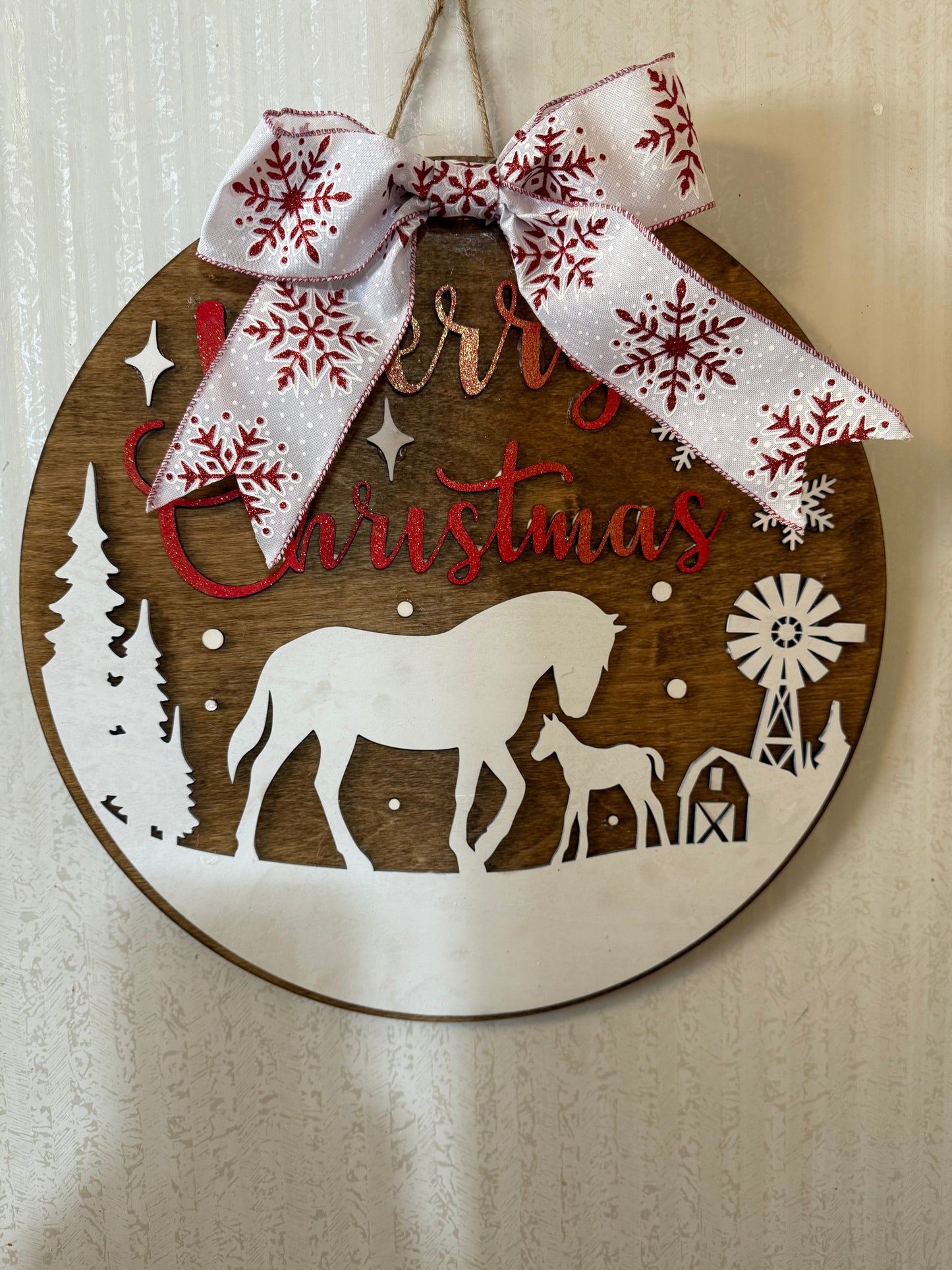 Christmas door hanger