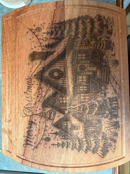 Christmas cutting board