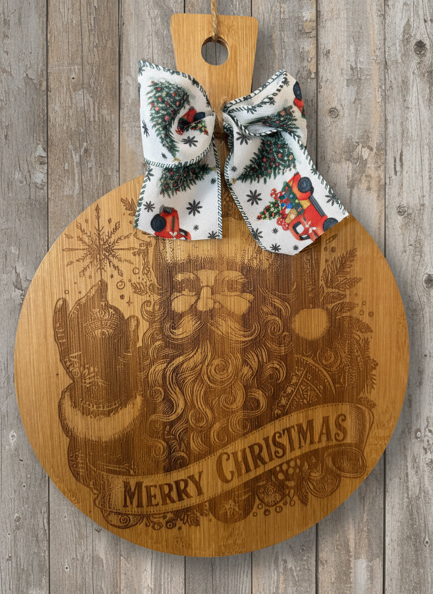 Christmas Round cutting board